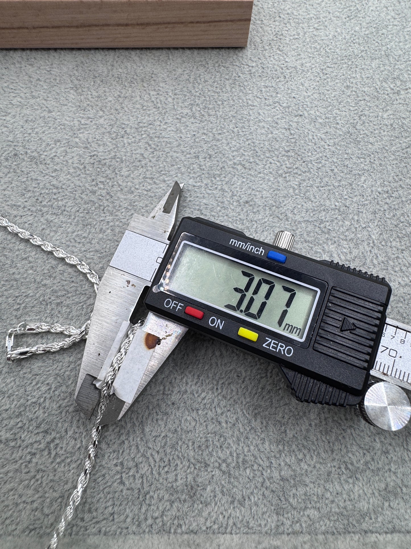 Sterling Silver Rope Chain 3mm