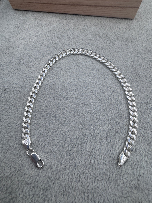 Sterling Silver Cuban Bracelet 5.5mm