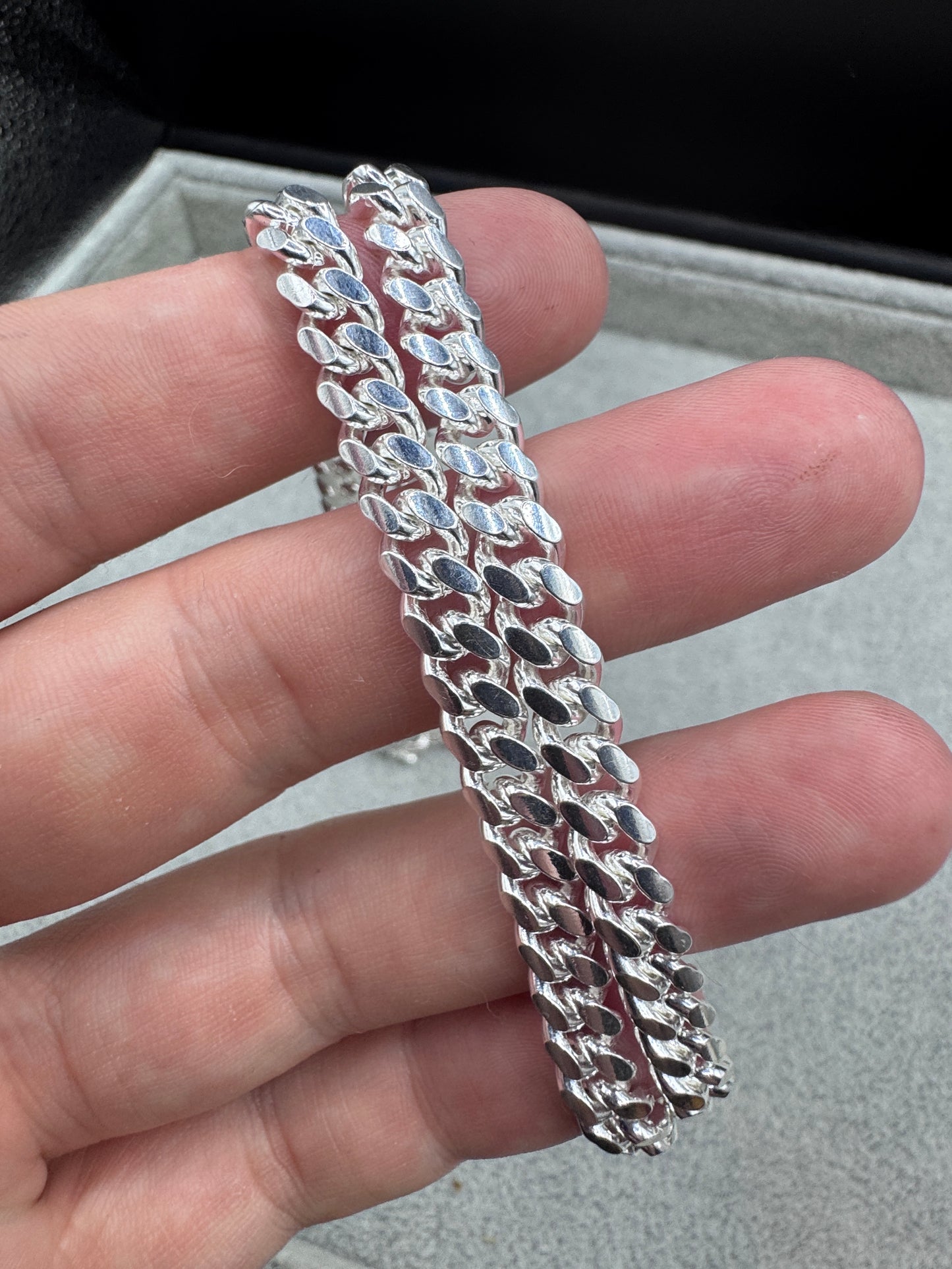 Sterling Silver Cuban Chain Necklace 6mm