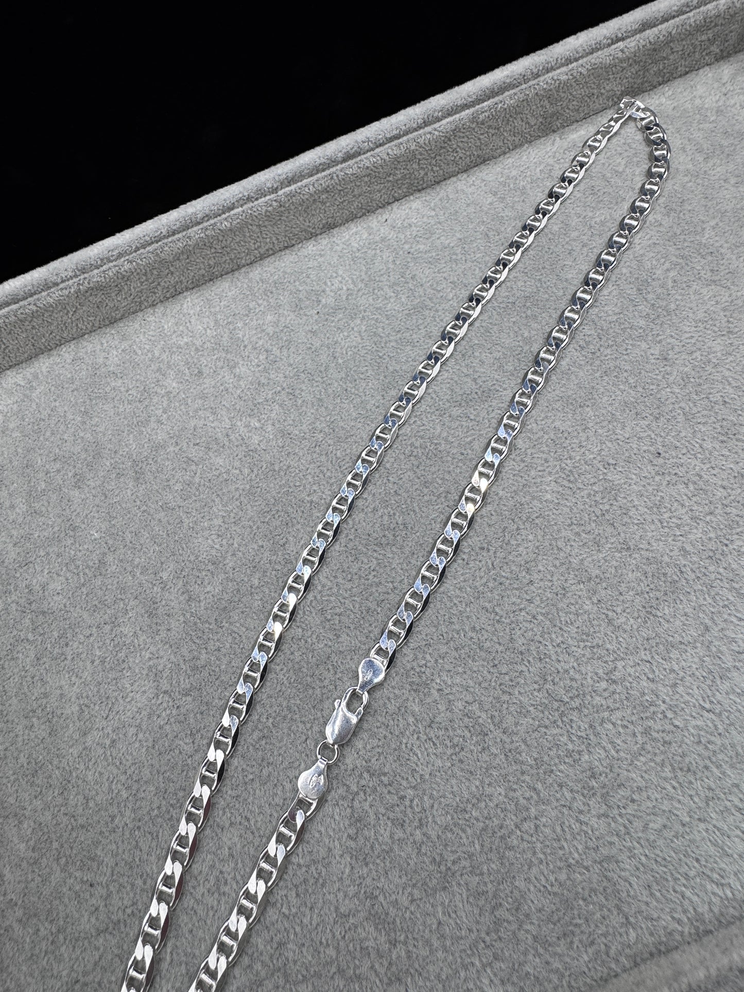 Sterling Silver Mariner Chain Necklace 7mm