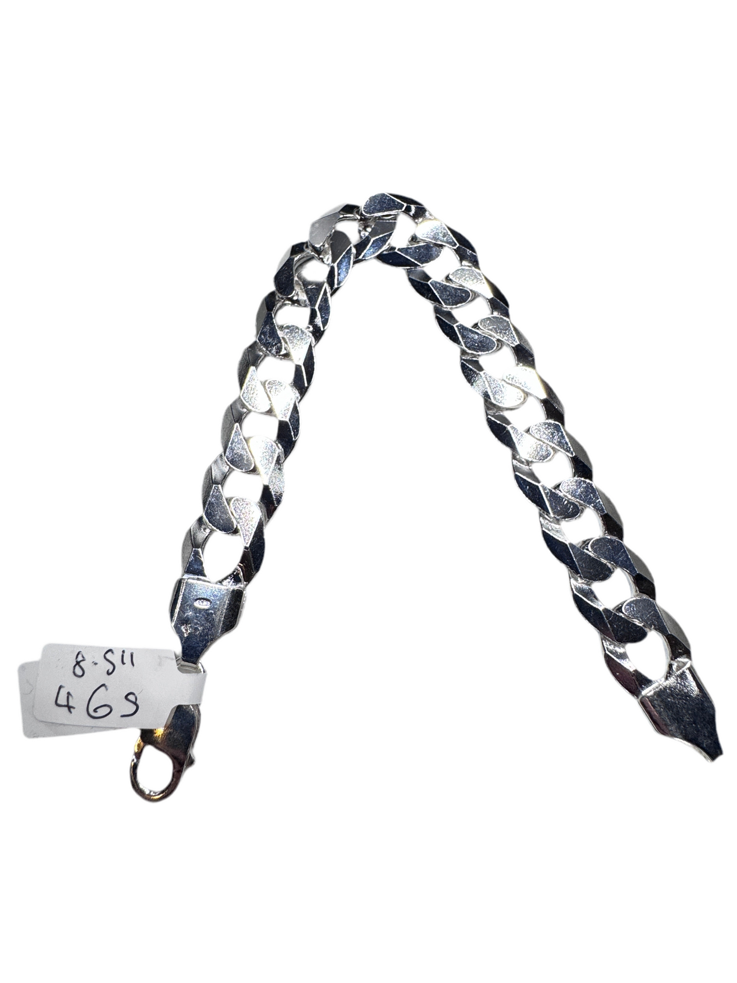 Sterling Silver Curb Bracelet 15mm