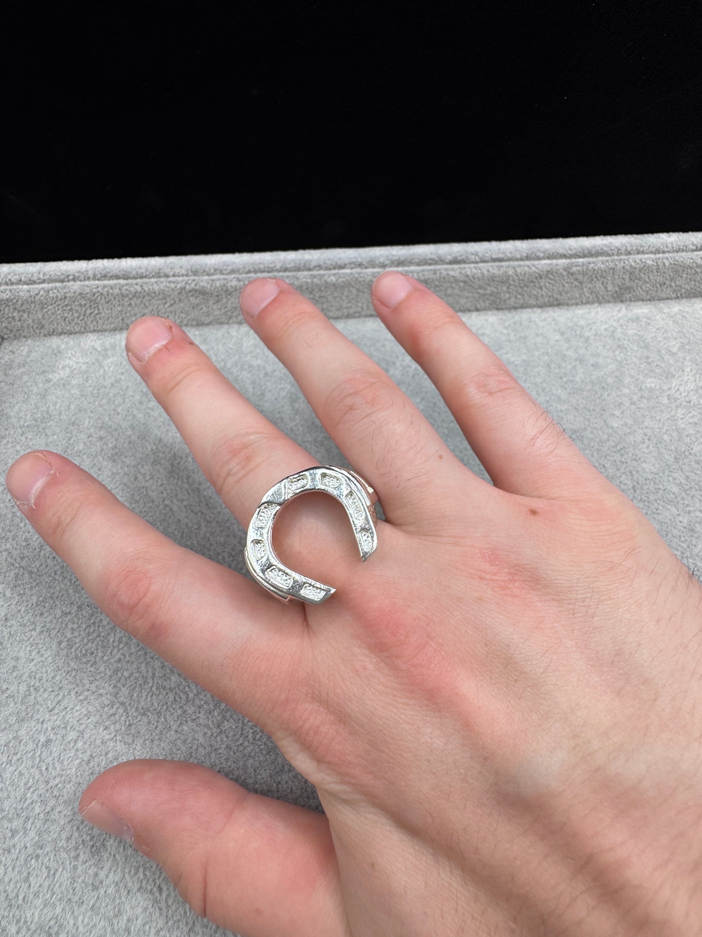 Sterling Silver Horseshoe Ring