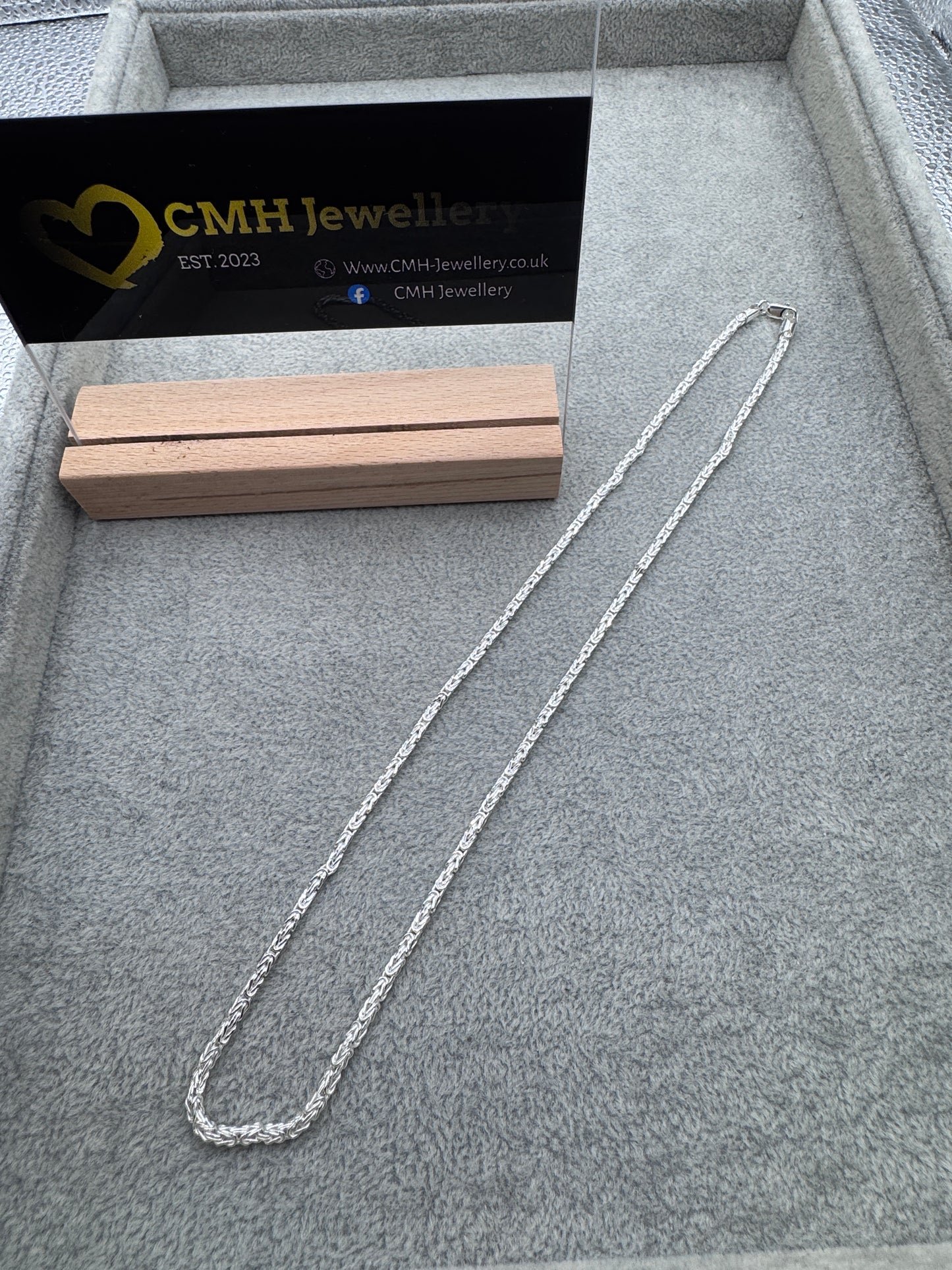 Sterling Silver Byzantine Chain 3mm