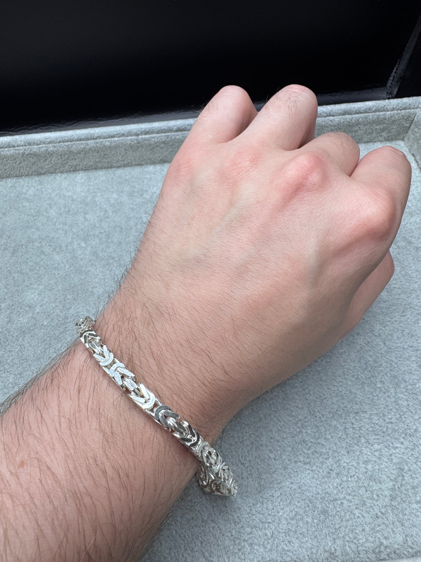 Sterling Silver Byzantine Bracelet 5mm