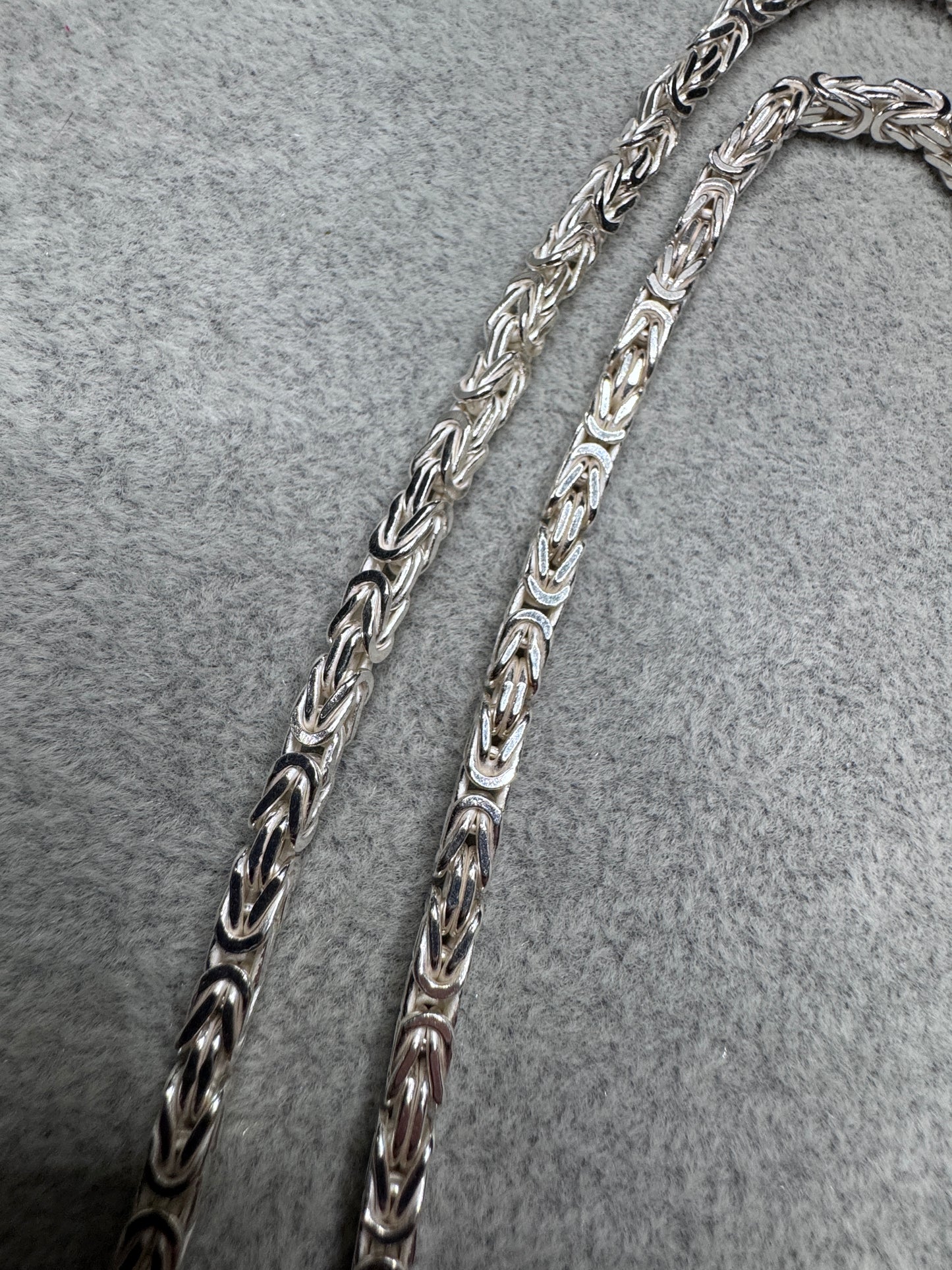 Sterling Silver Byzantine Chain Necklace