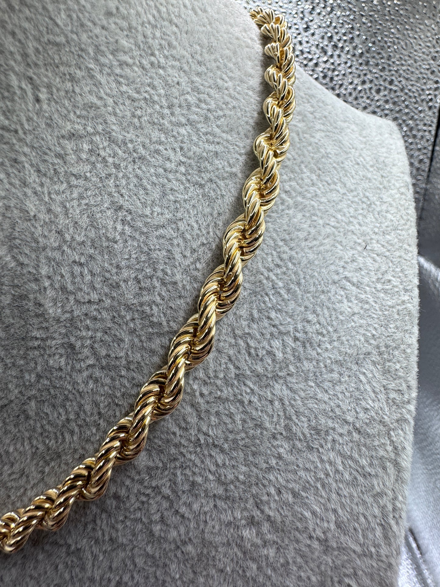 GP Sterling Silver Rope Chain 6.5mm