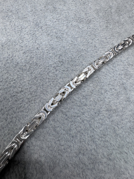 Sterling Silver Byzantine Bracelet 5mm