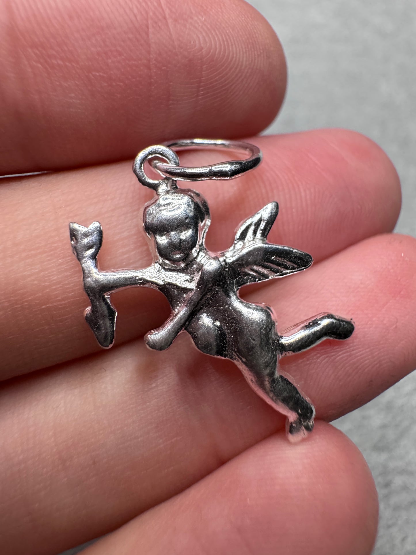 Sterling Silver Angel Charm Pendant (Chain optional)