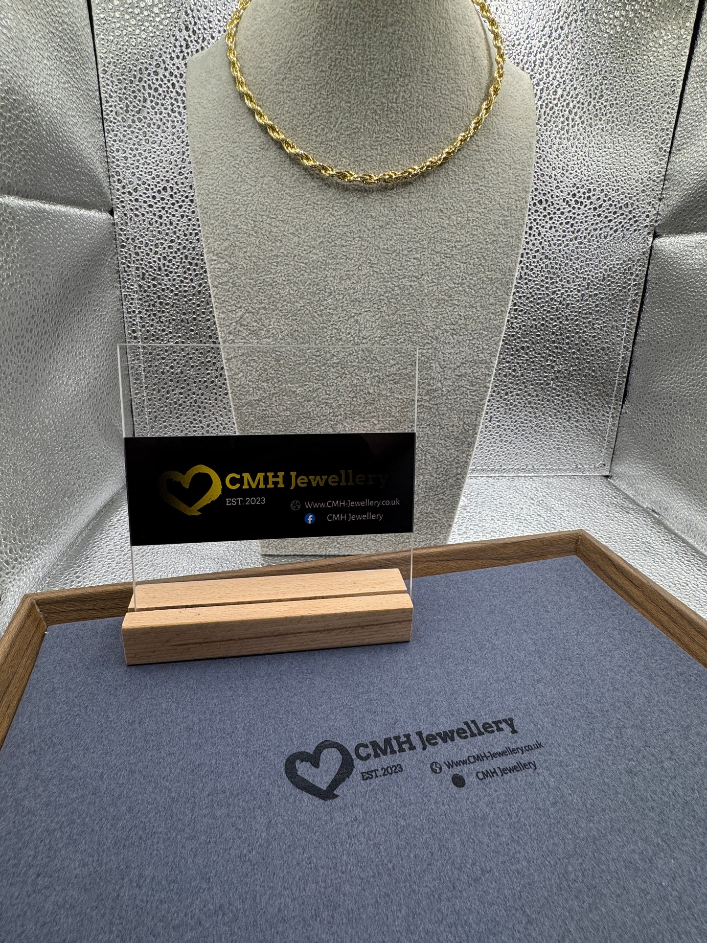 GP Sterling Silver 'Disco' Rope Chain Necklace 5.5mm