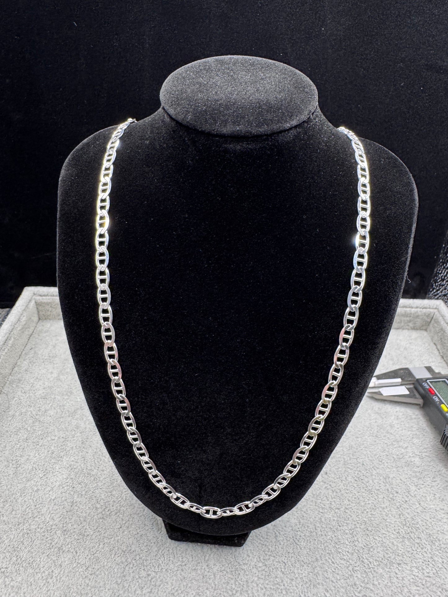 Sterling Silver Mariner Chain Necklace 5.5mm