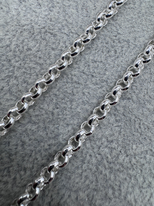 Sterling Silver Mini Belcher Chain Nevklace 4.75mm