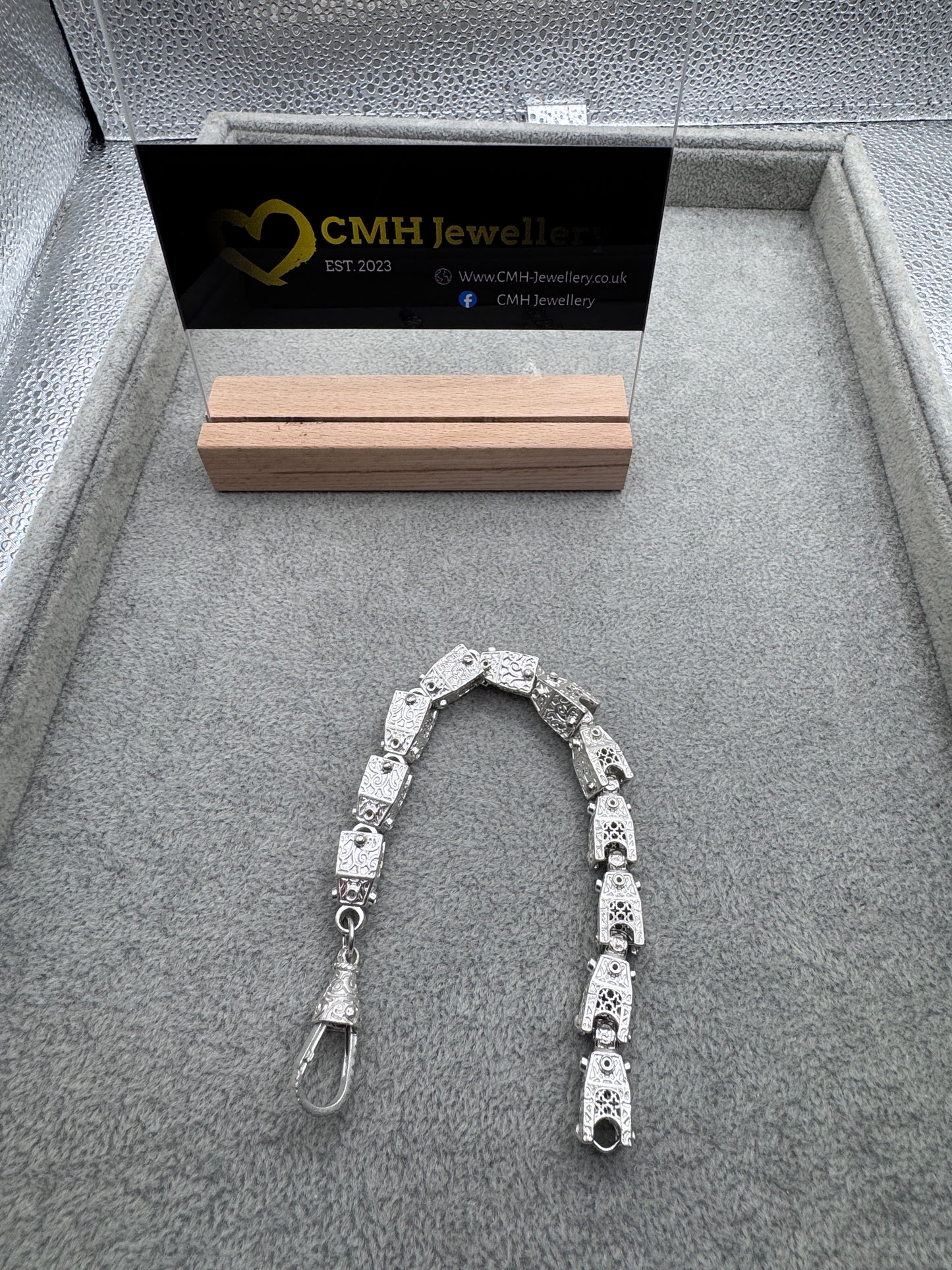 Sterling Silver Lego bracelet 11.5mm