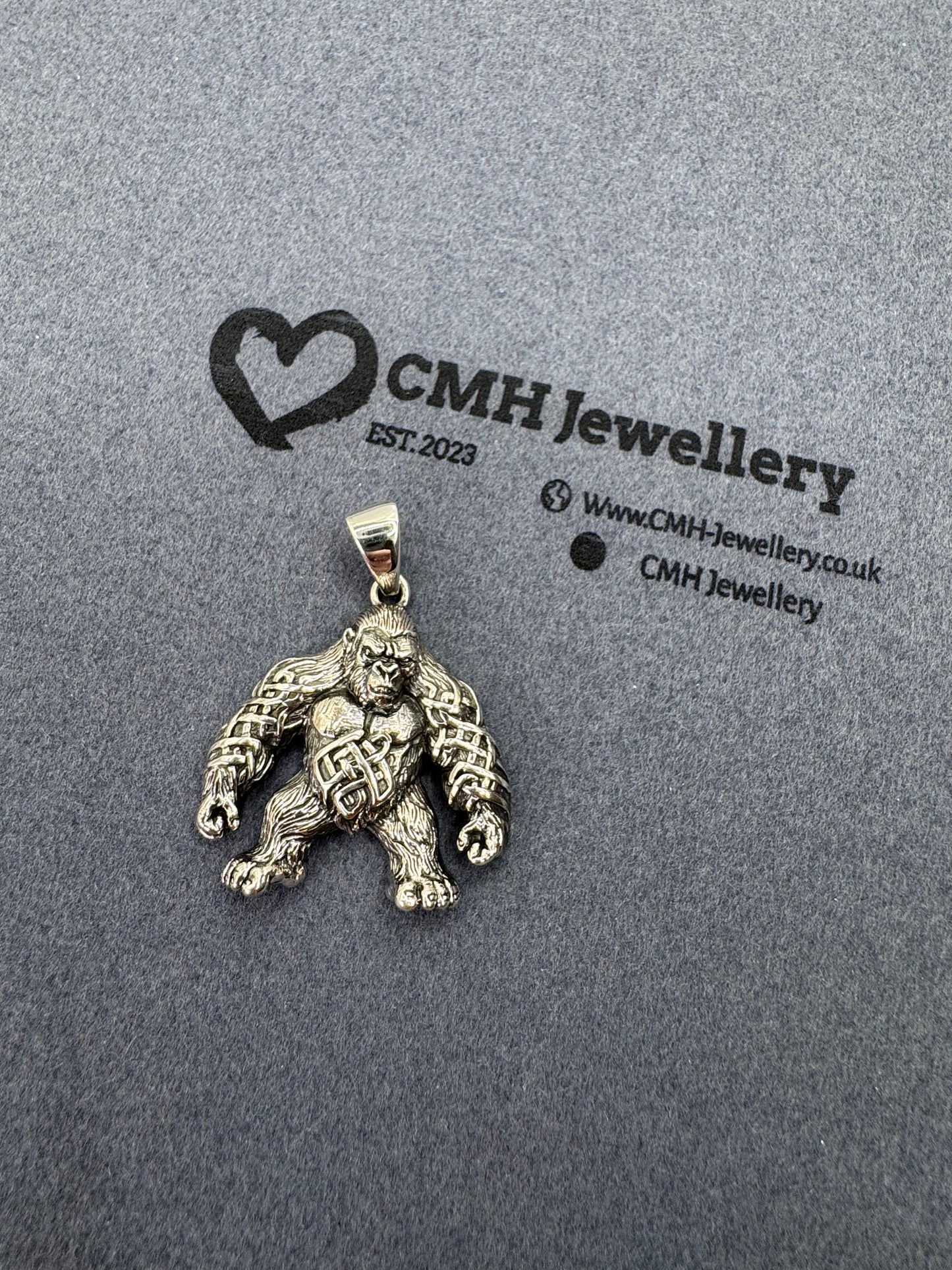 Sterling Silver Gorilla Pendant 🦍