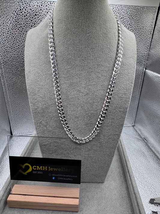 Sterling Silver Heavy Cuban Chain 9.5mm