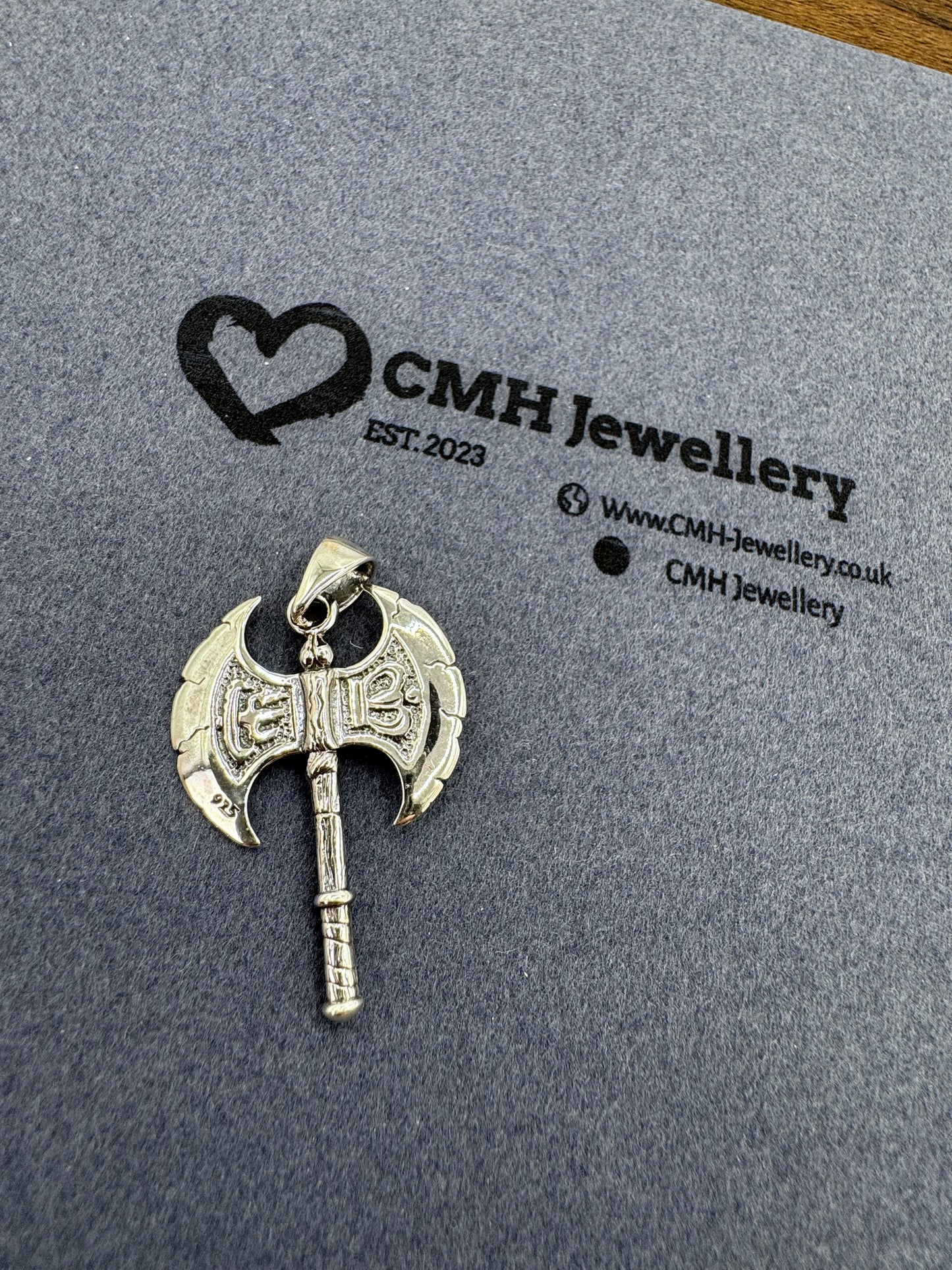 Sterling Silver Axe Pendant