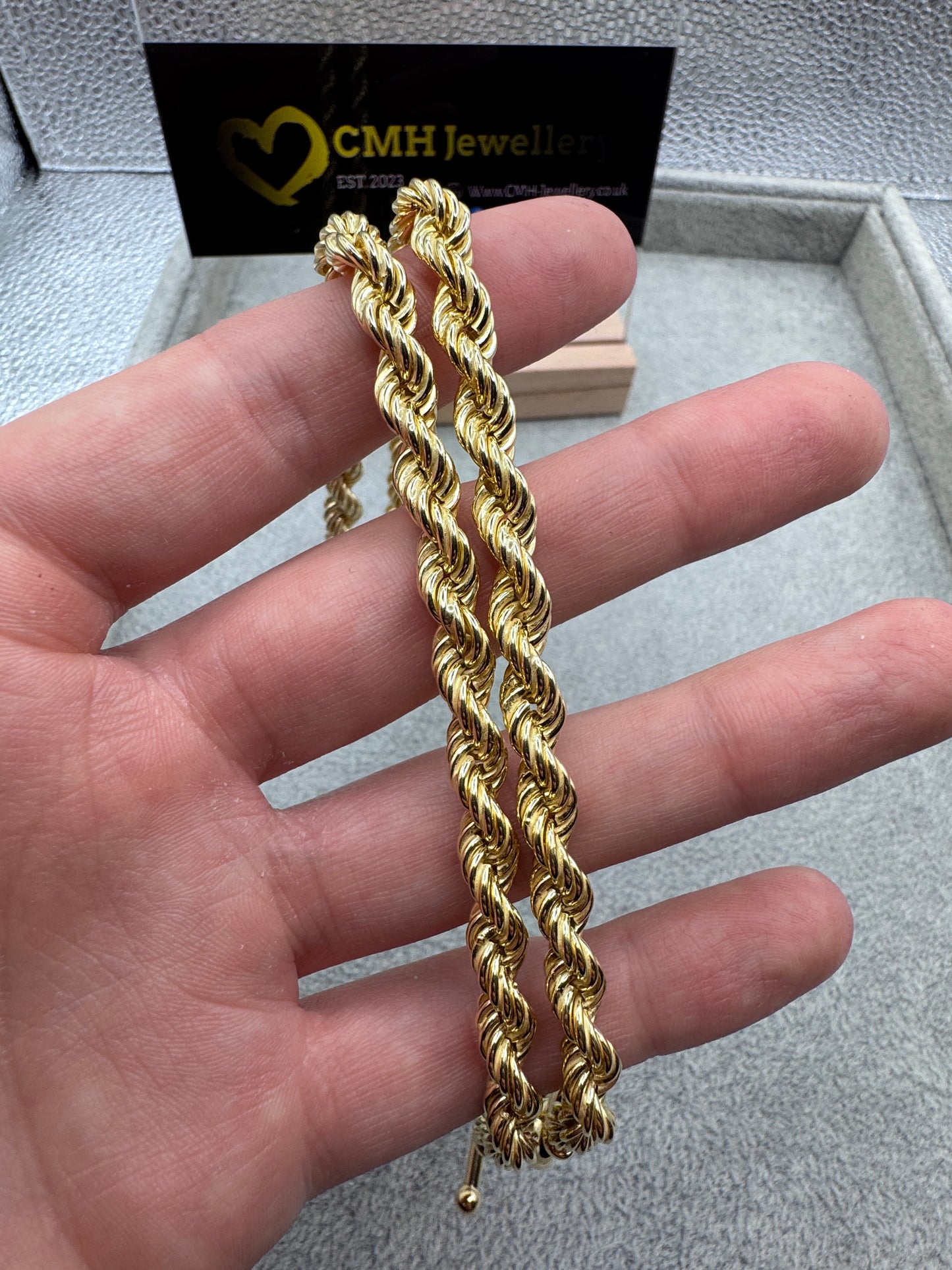 GP Sterling Silver Rope Chain 6.5mm