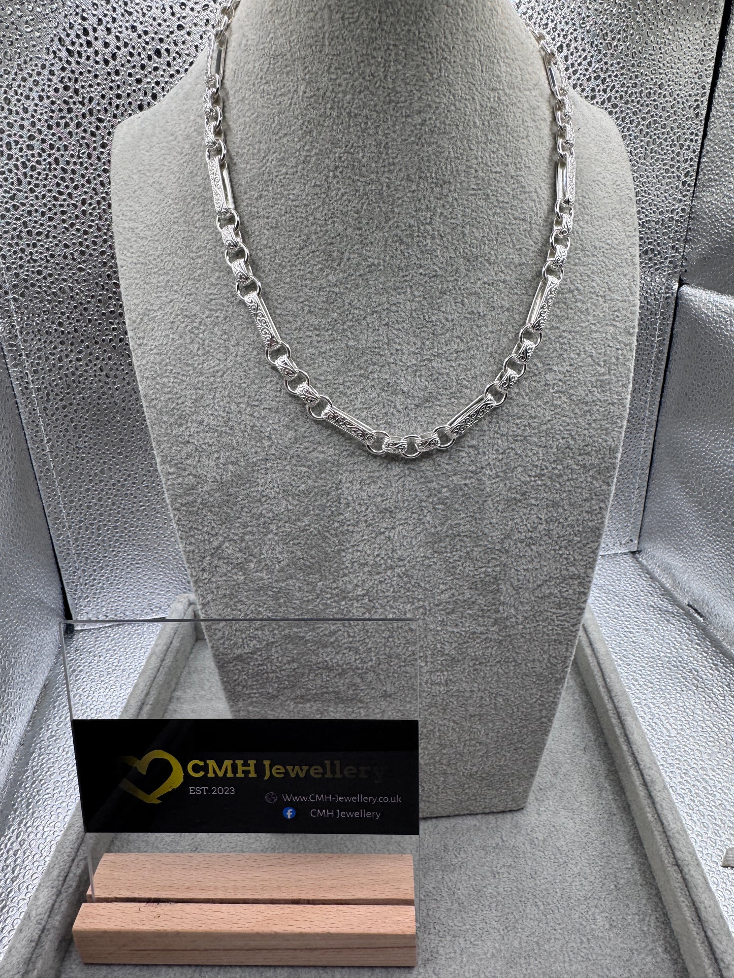 Sterling Silver Gypsy Link Chain 9mm