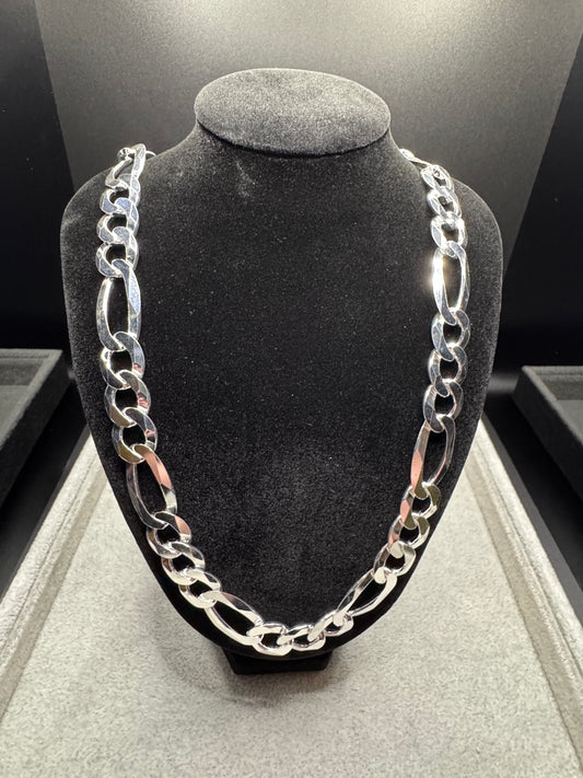 Sterling Silver Figaro Chain Necklace