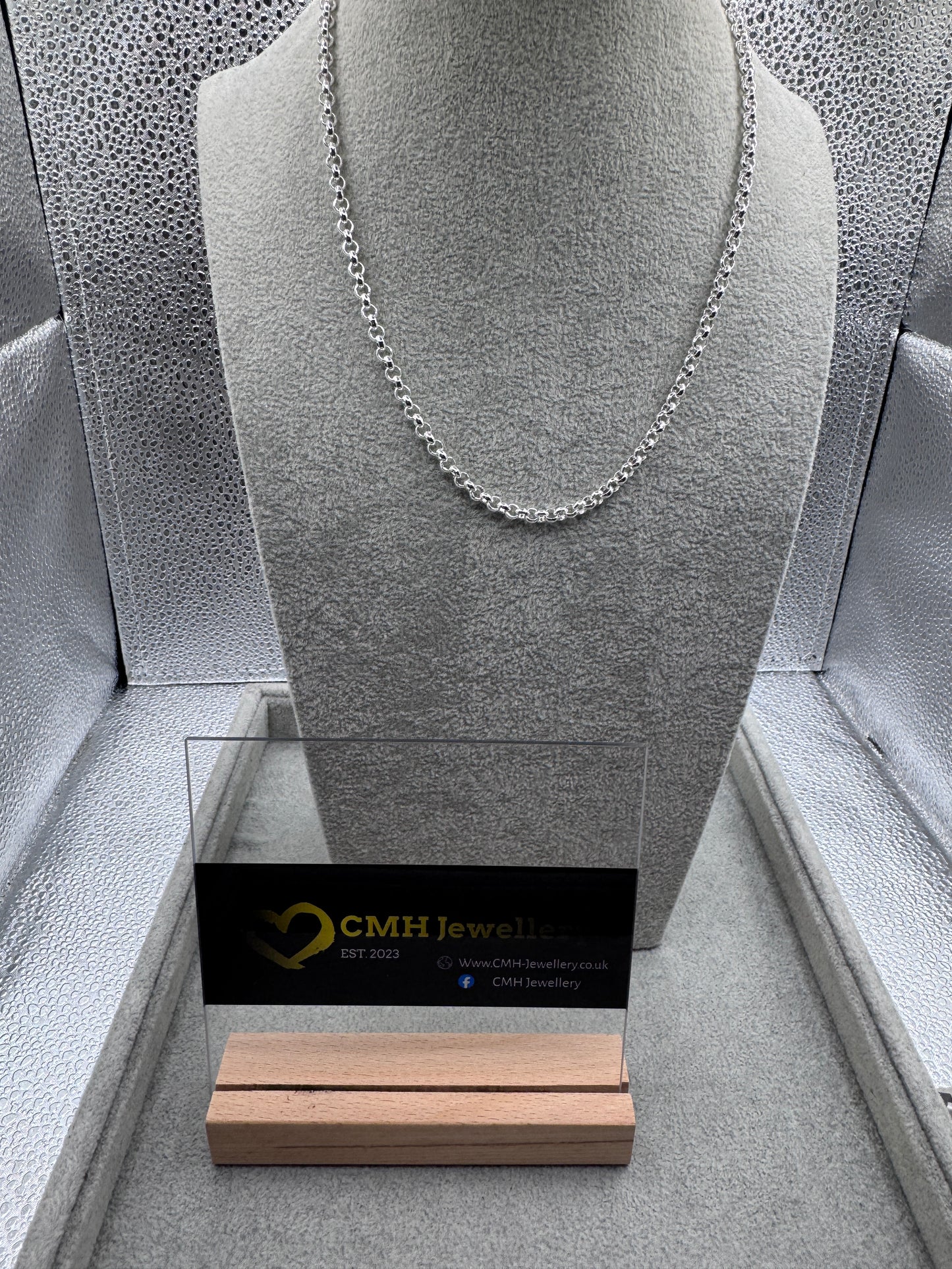 Sterling Silver Mini Belcher Chain Nevklace 4.75mm