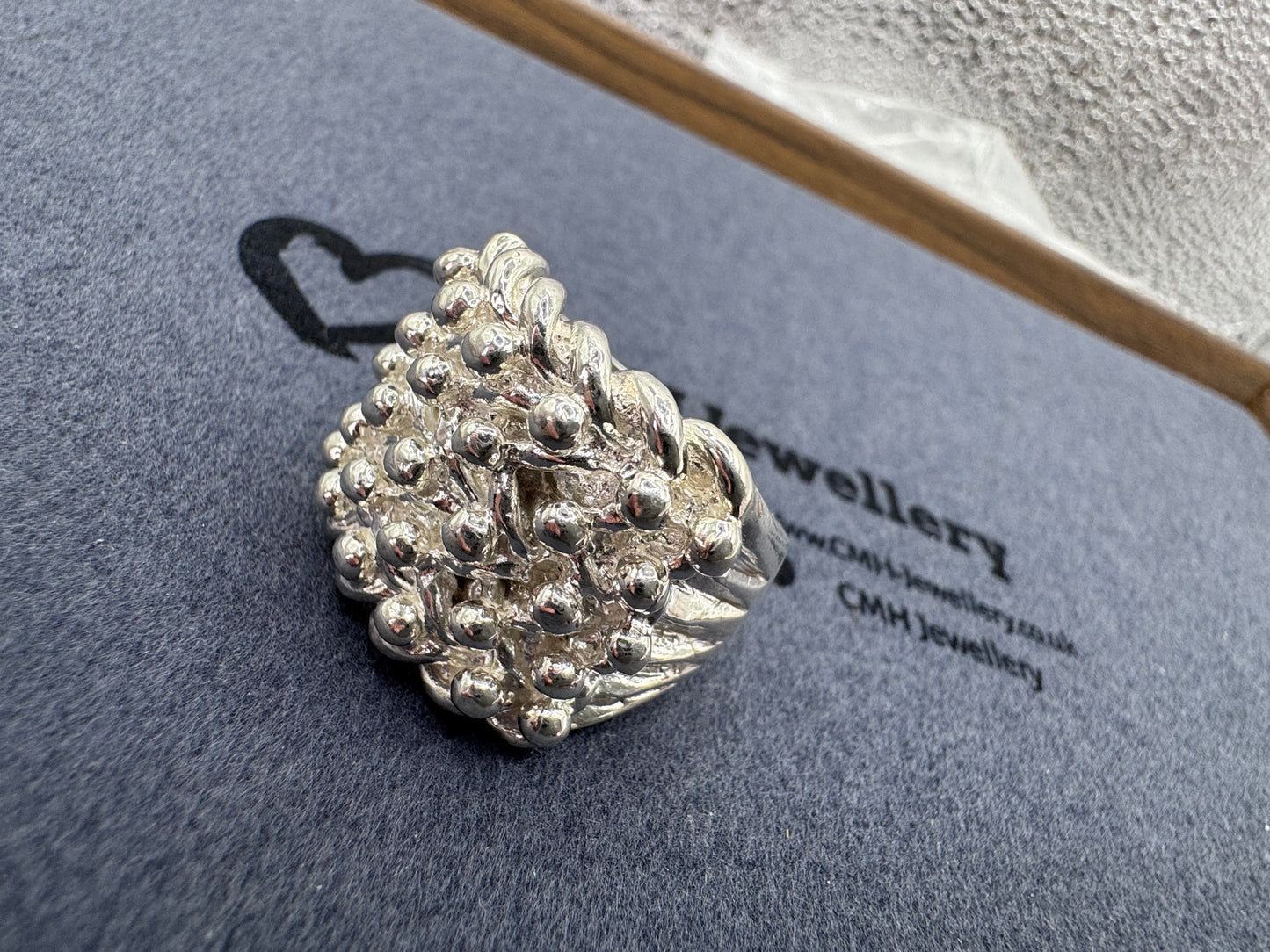 Sterling Silver XL 5 Row Keeper Ring