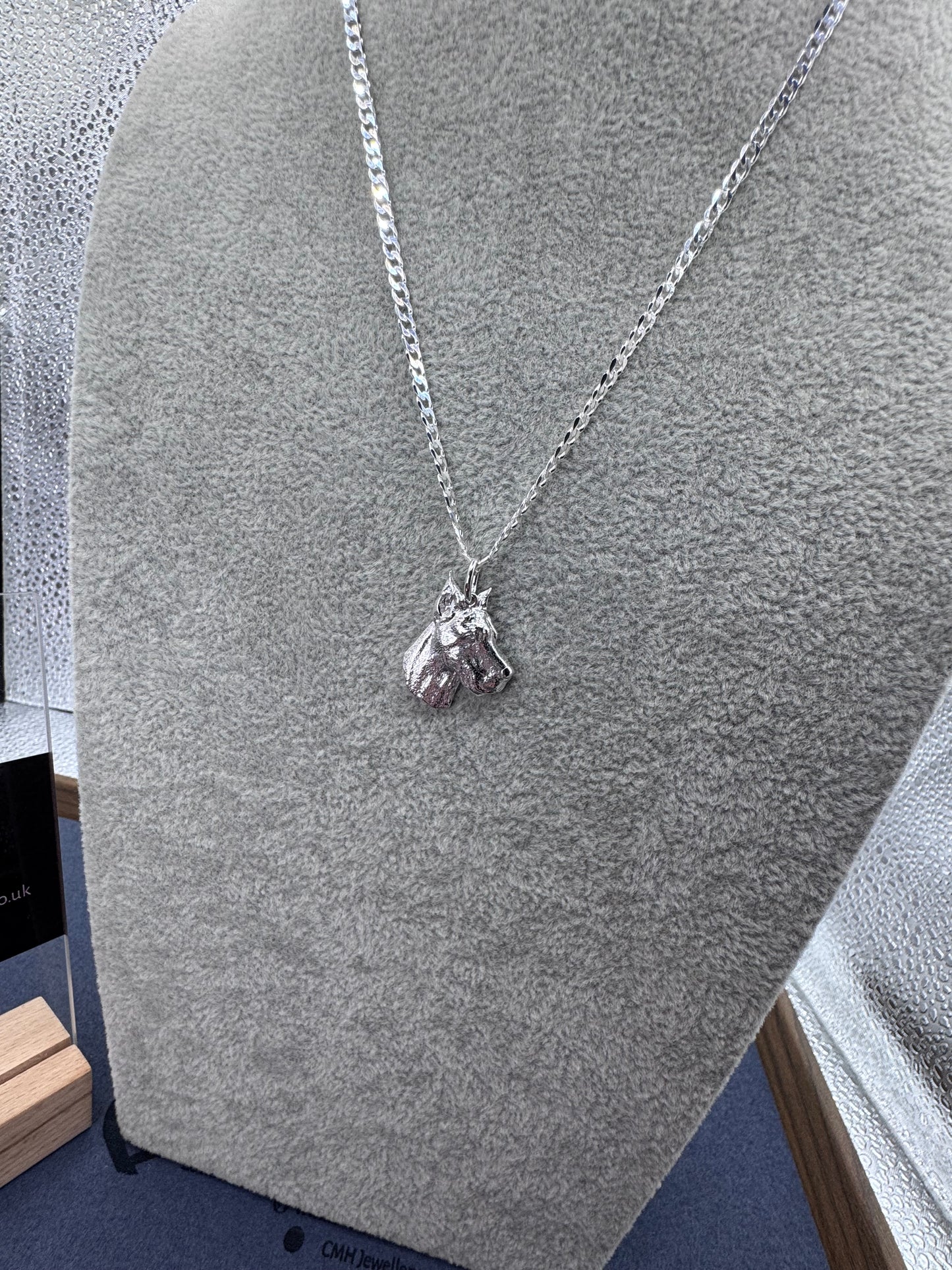 Sterling Silver Great Dane Pendant 27mm