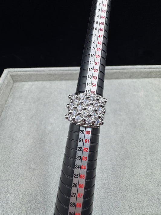 Sterling Silver CZ Keeper Ring