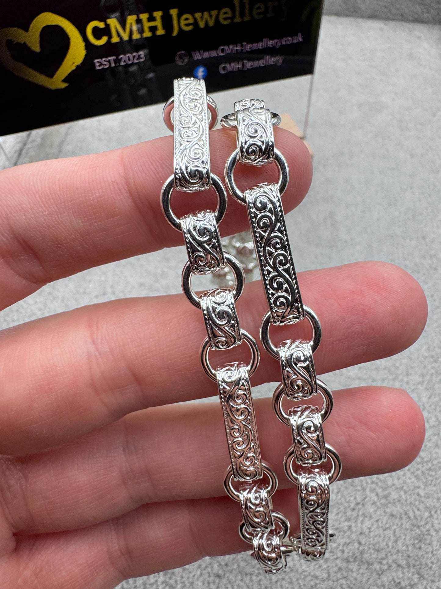 Sterling Silver Gypsy Link Chain 9mm