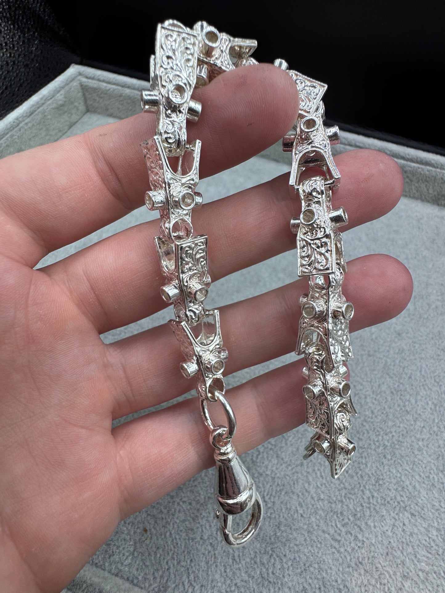 Sterling Silver Lego Bracelet 11.5mm