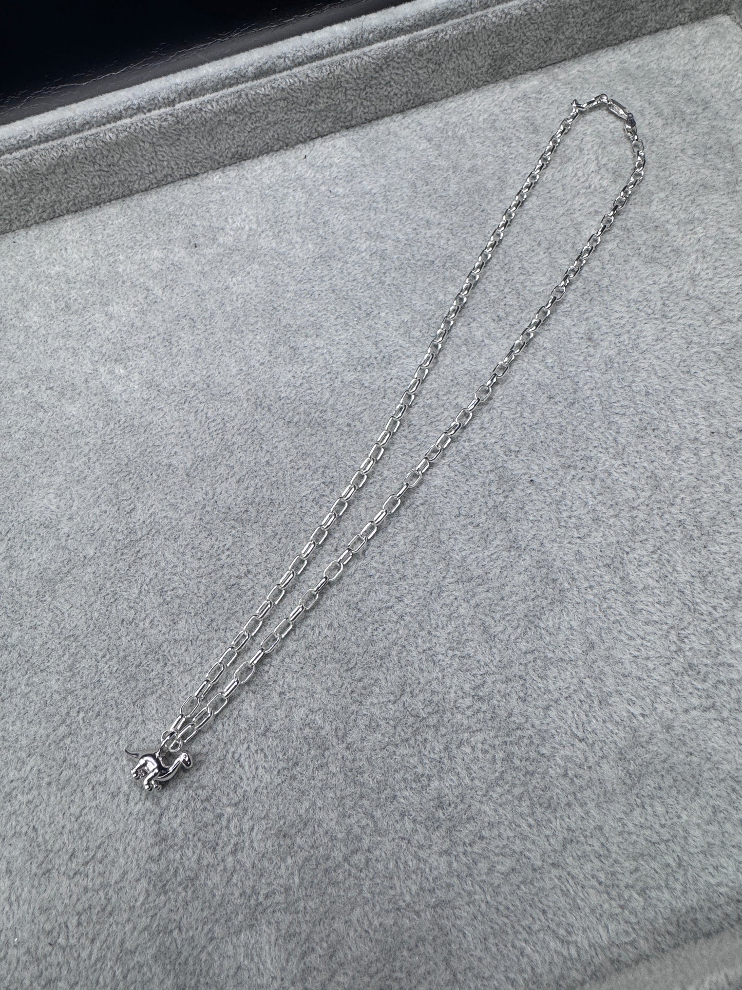 Sterling Silver Dinosaur Charm Pendant (Chain optional)
