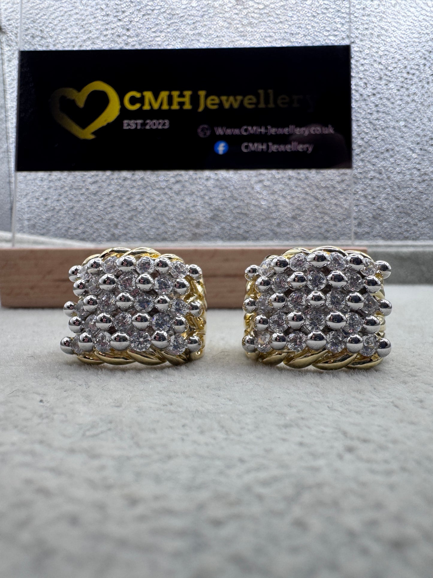 GP Sterling Silver CZ Keeper Ring