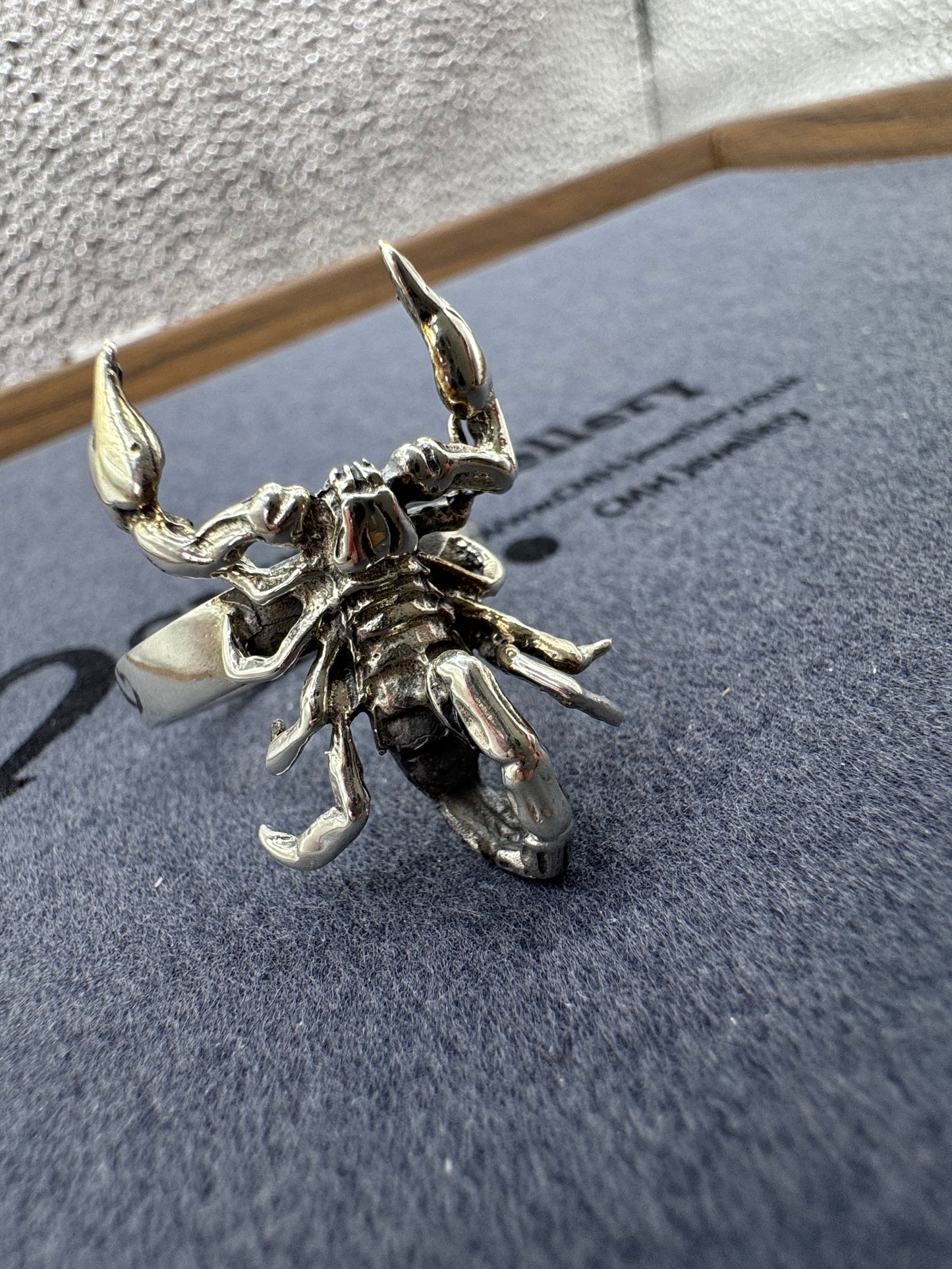 Sterling Silver Large Scorpion Ring