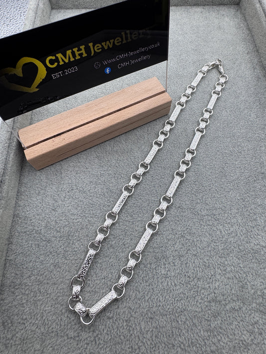 Sterling Silver Gypsy Link Chain 9mm