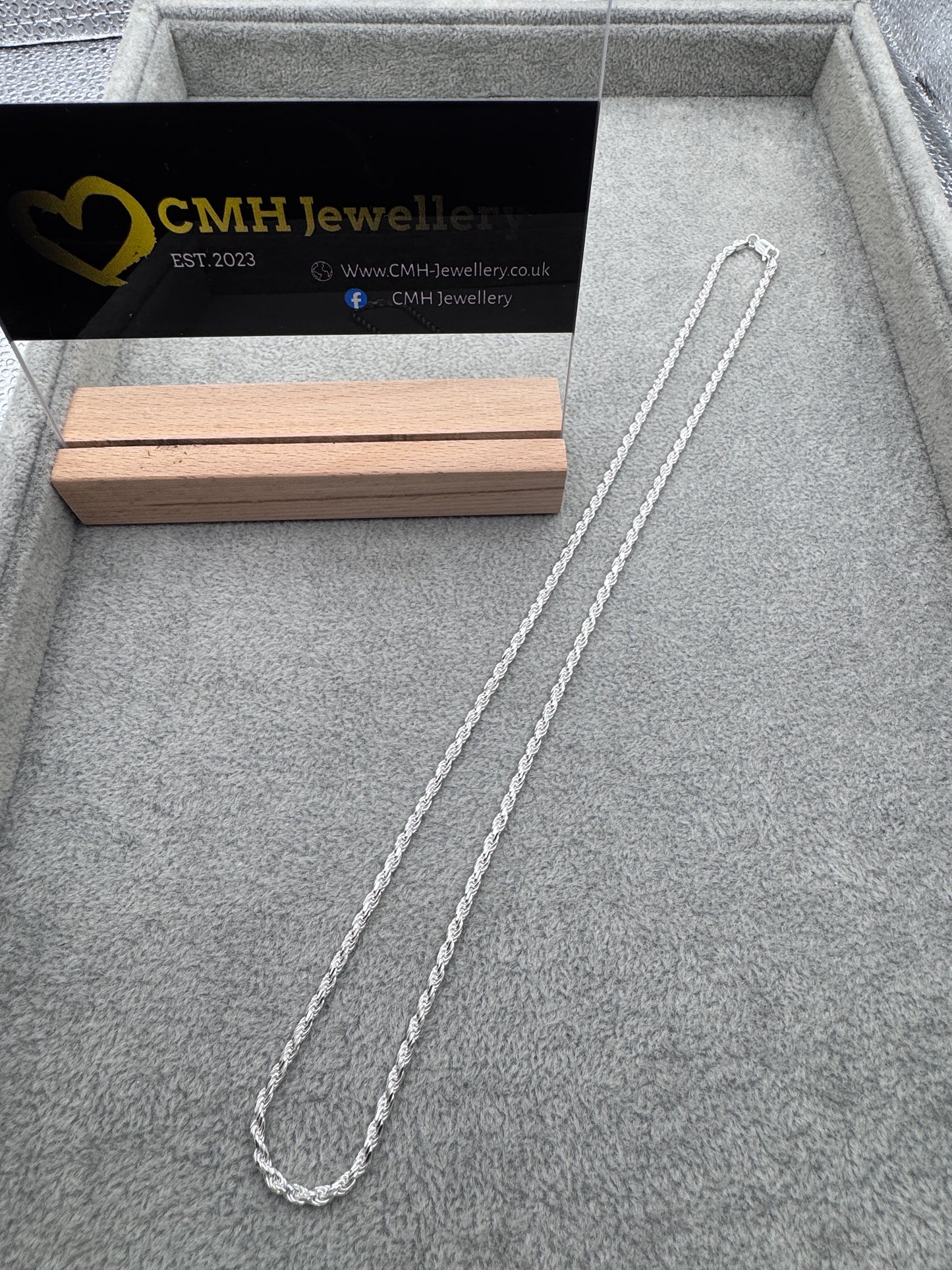 Sterling Silver Rope Chain 3mm