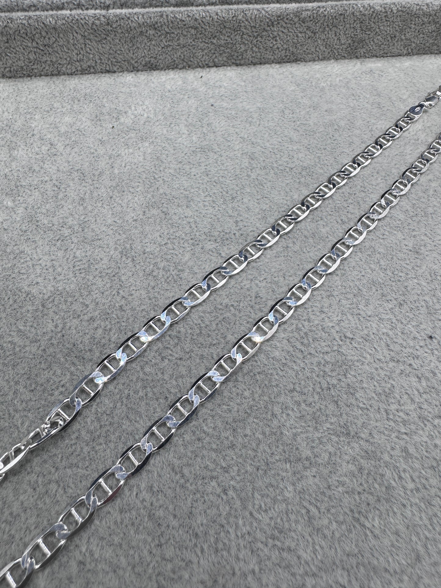 Sterling Silver Mariner Chain Necklace 5.5mm