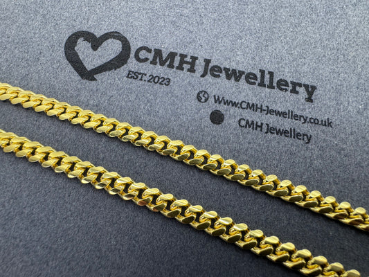 GP Sterling Silver Cuban Chain Necklace 6mm