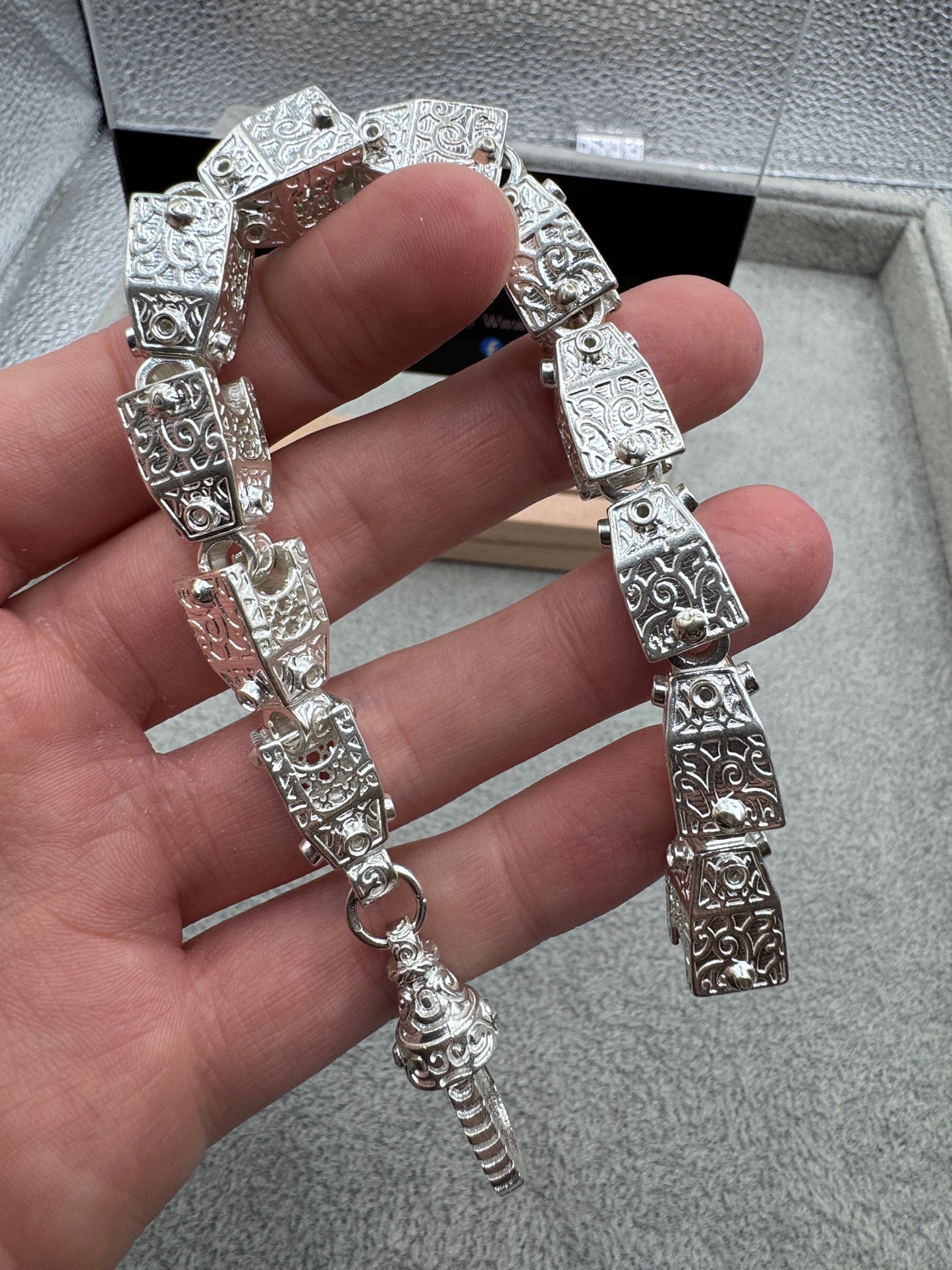 Sterling Silver Lego bracelet 11.5mm