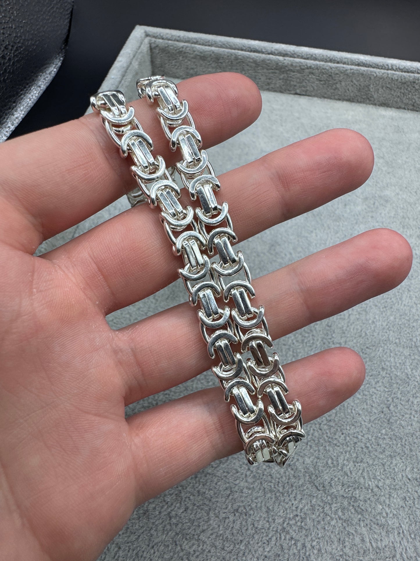 Sterling Silver Large Kids/Womens Truscan Link Chain Necklace