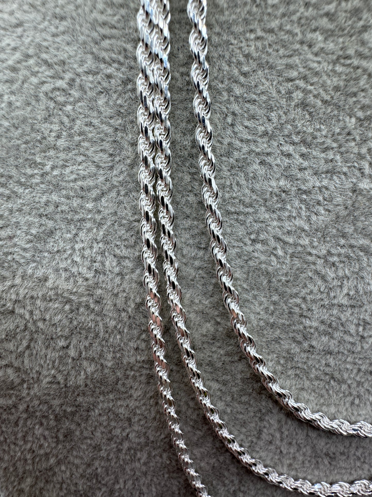 Sterling Silver Rope Chain 3mm