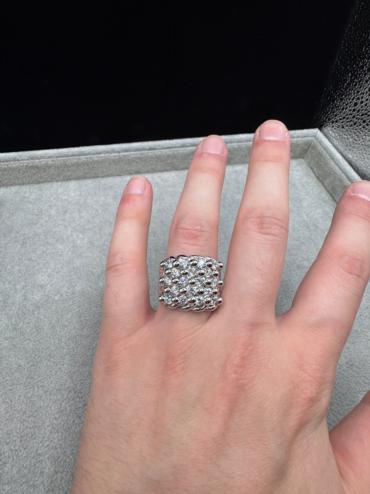 Sterling Silver CZ Keeper Ring