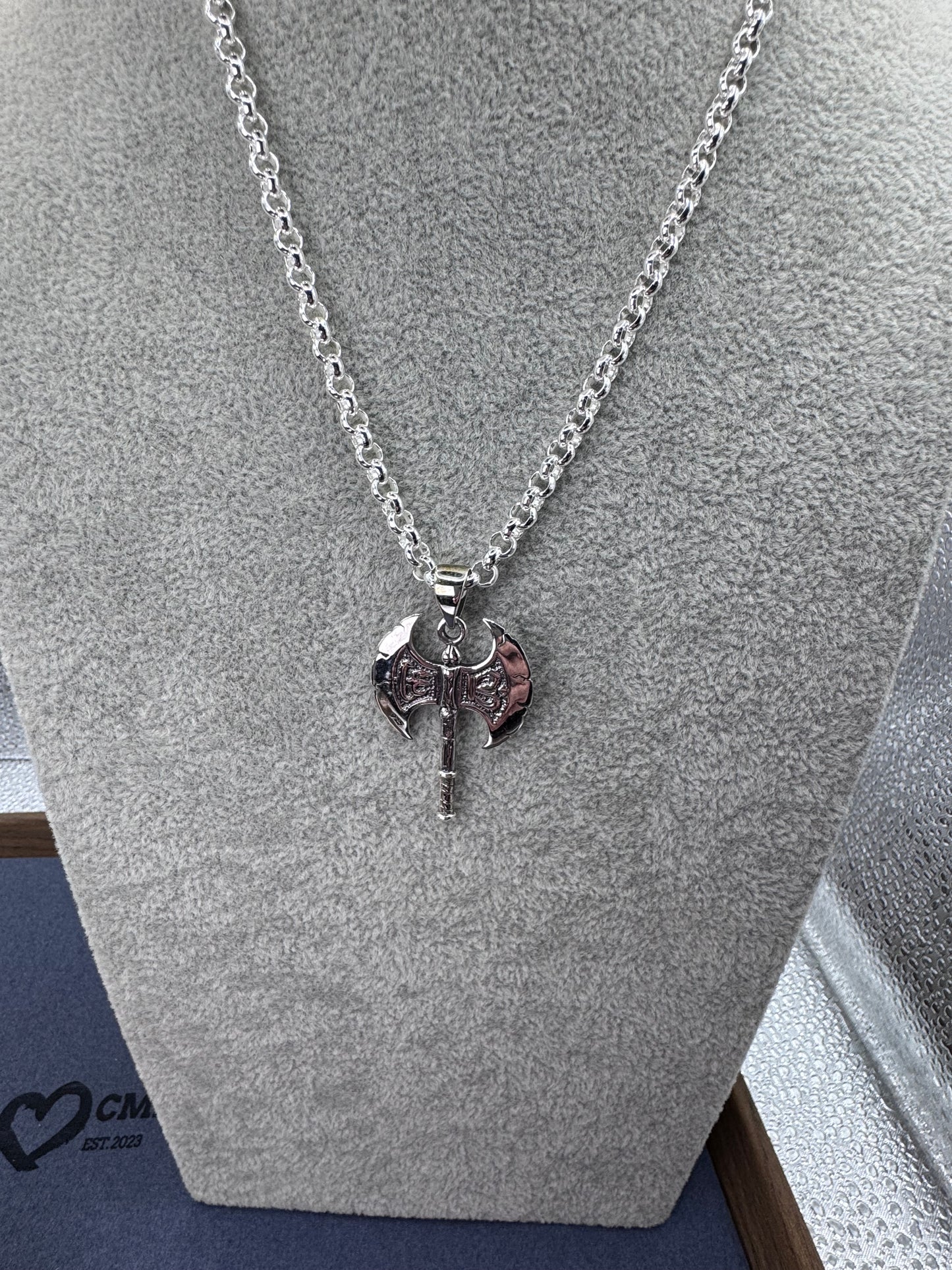 Sterling Silver Axe Pendant