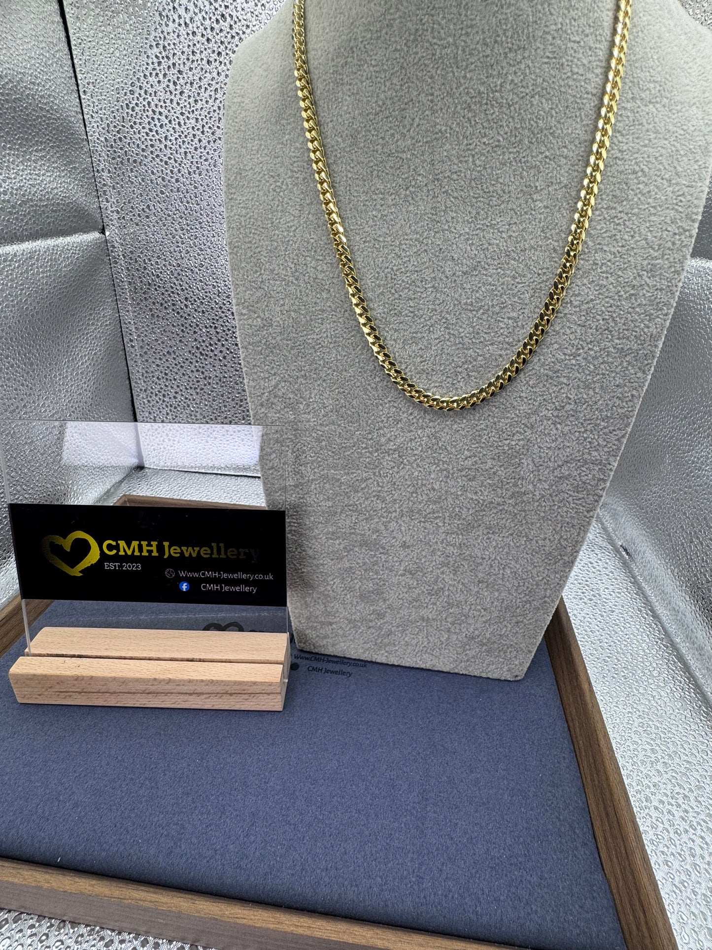 GP Sterling Silver Cuban Chain Necklace 6mm