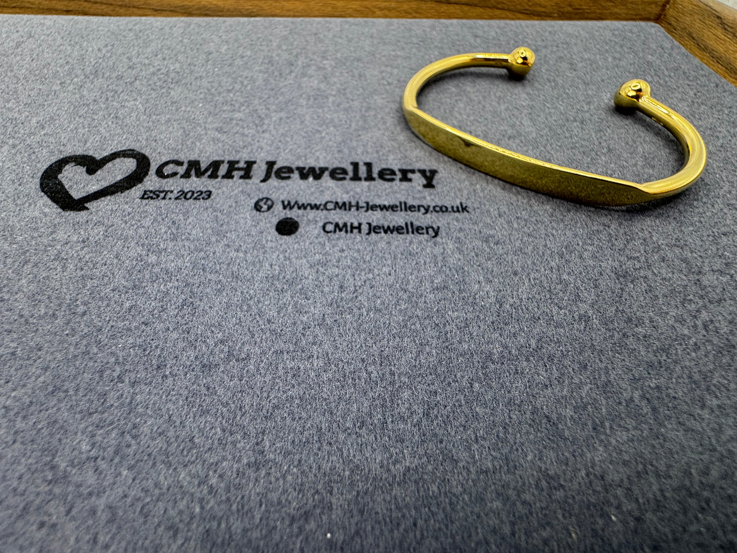 GP Sterling Silver Torque Bangle