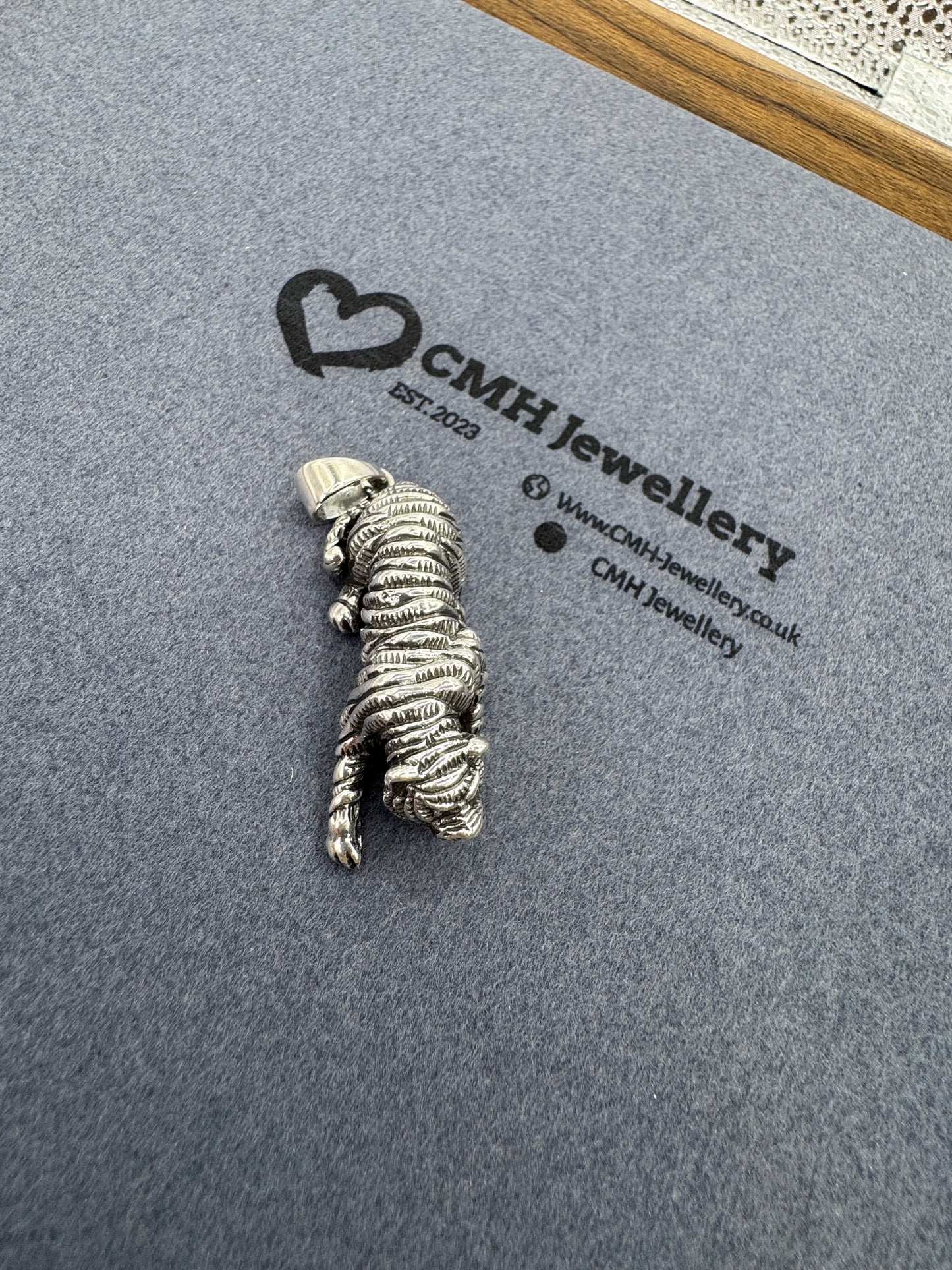 Sterling Silver Tiger Pendant