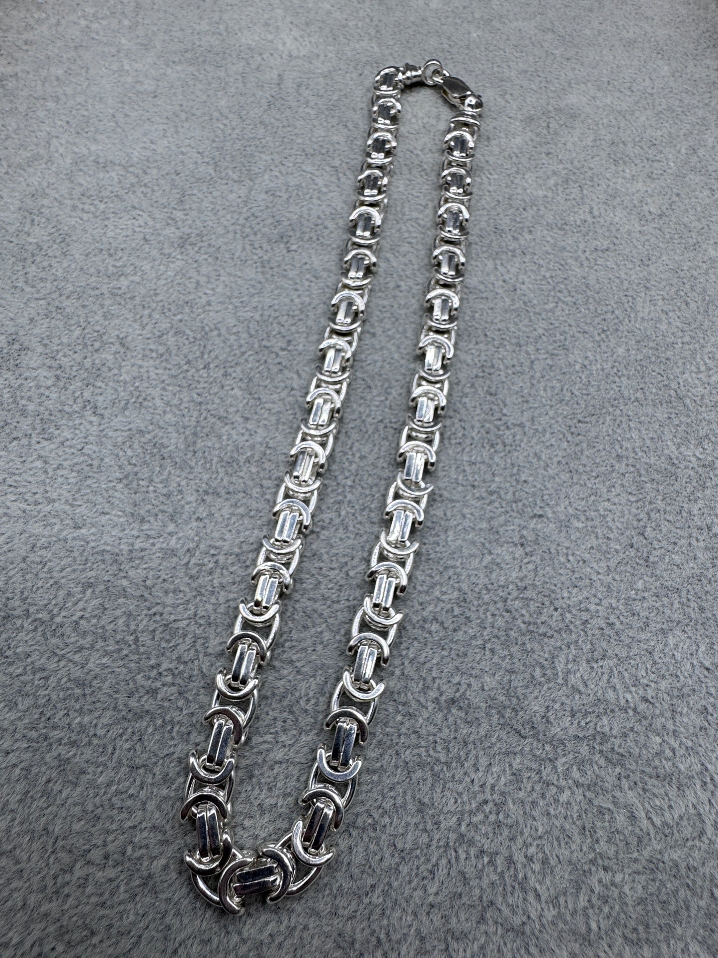 Sterling Silver Large Kids/Womens Truscan Link Chain Necklace