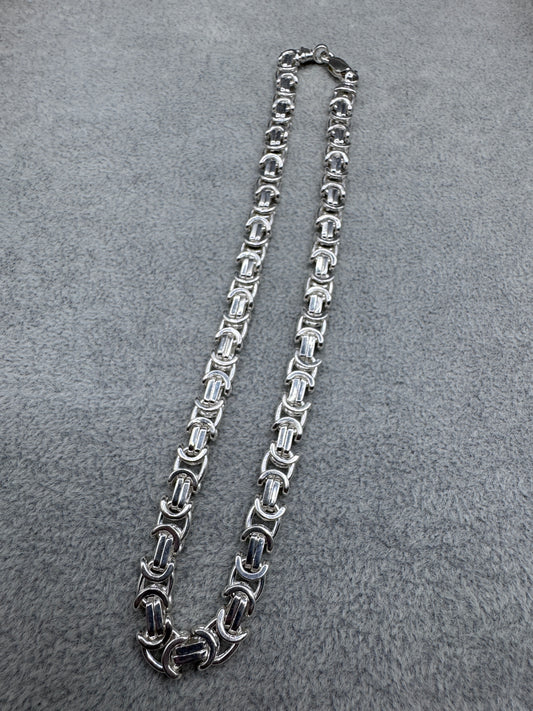 Sterling Silver Large Kids/Womens Truscan Link Chain Necklace