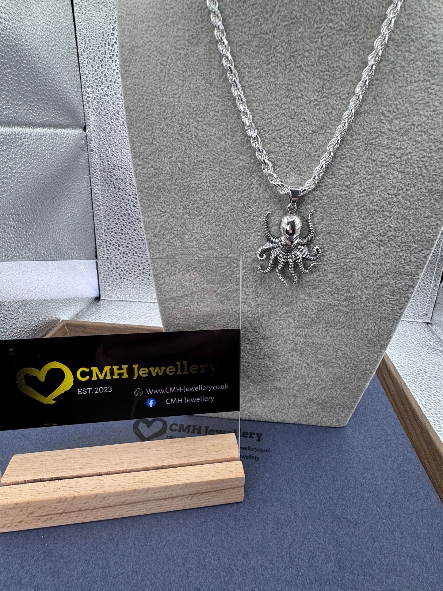 Sterling Silver Octopus Pendant 🐙