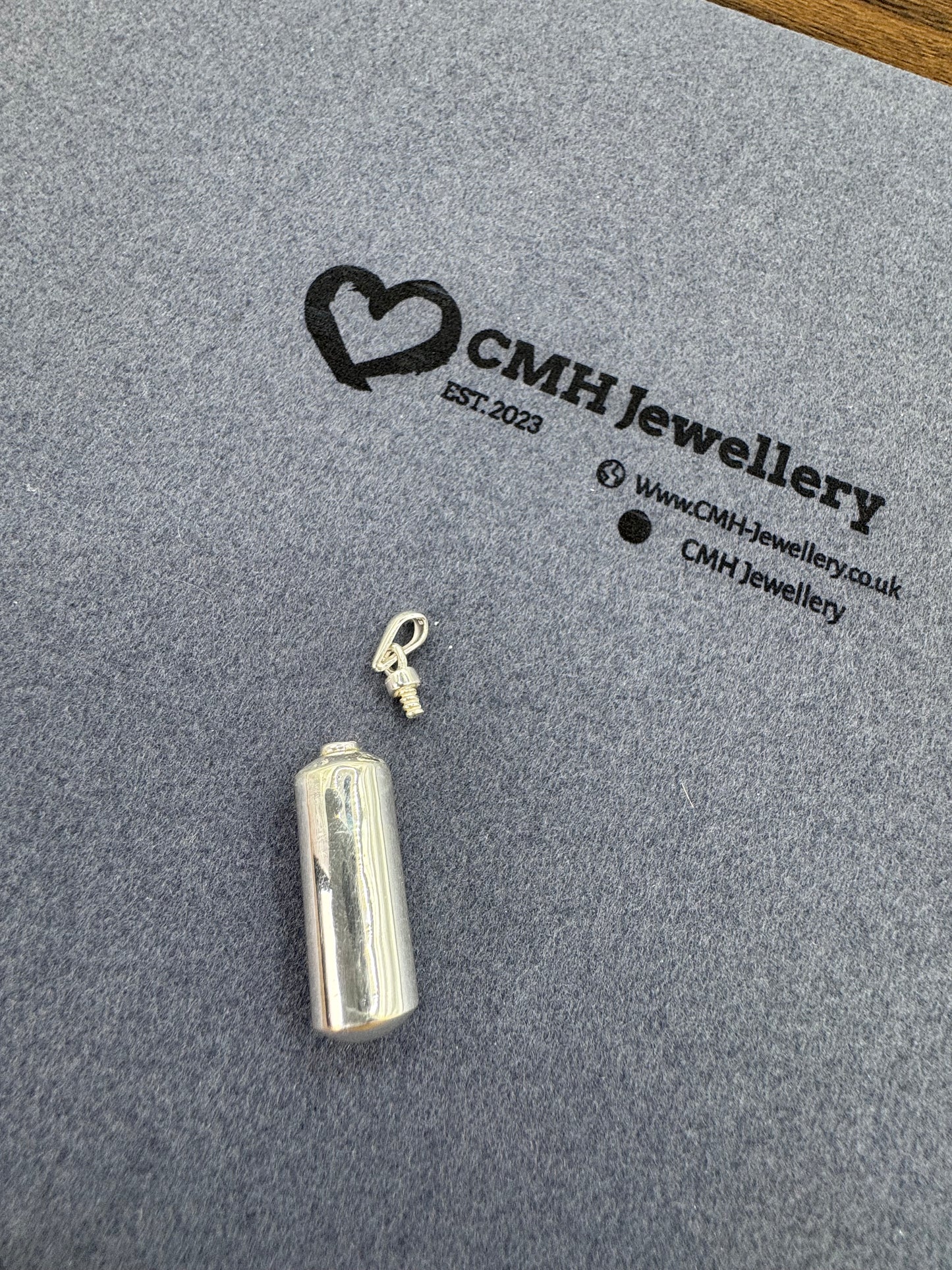 Sterling Silver Small Ashes Holder Pendant