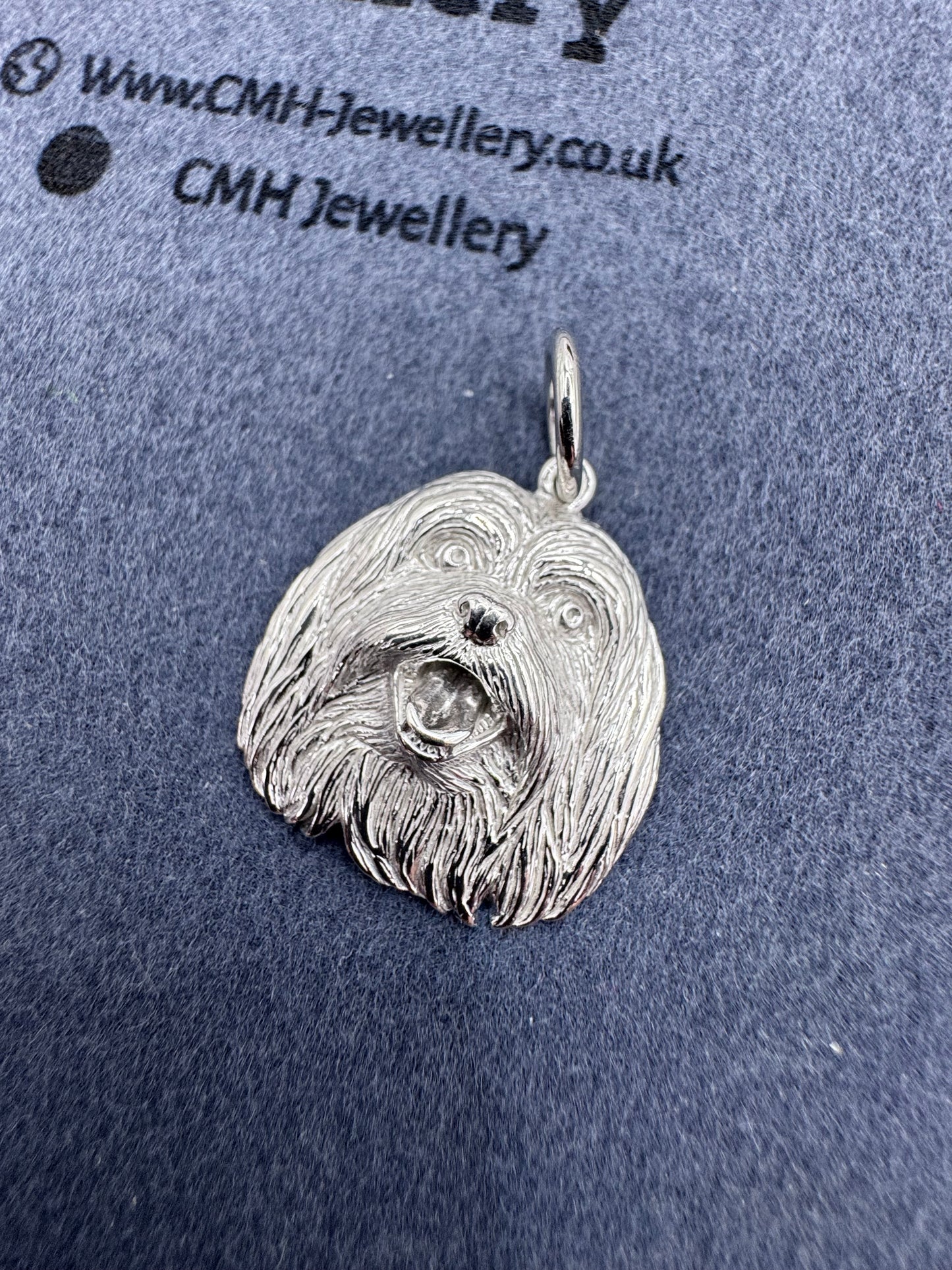 Sterling Silver Shih Tzu Pendant 27.5mm