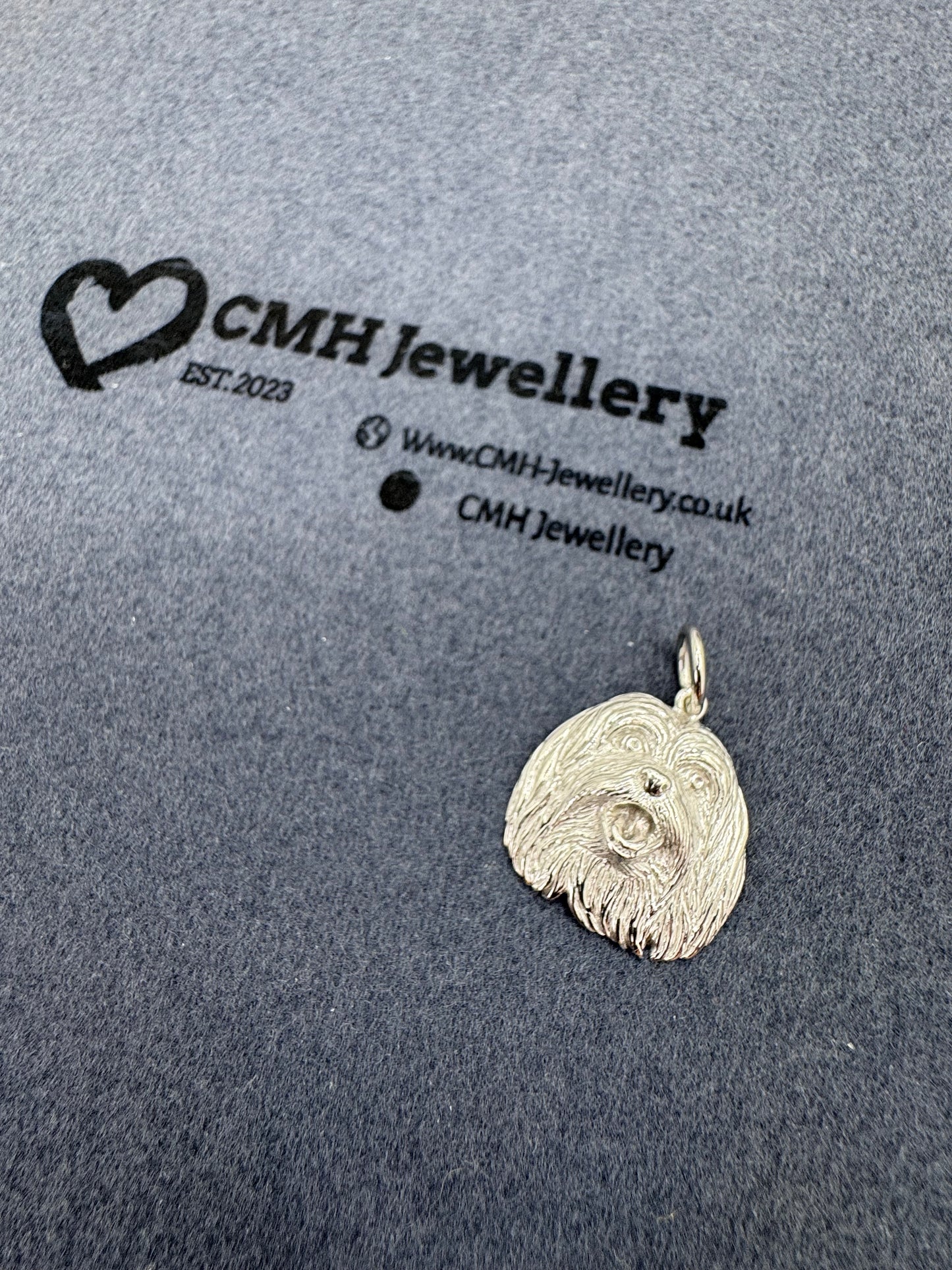 Sterling Silver Shih Tzu Pendant 27.5mm