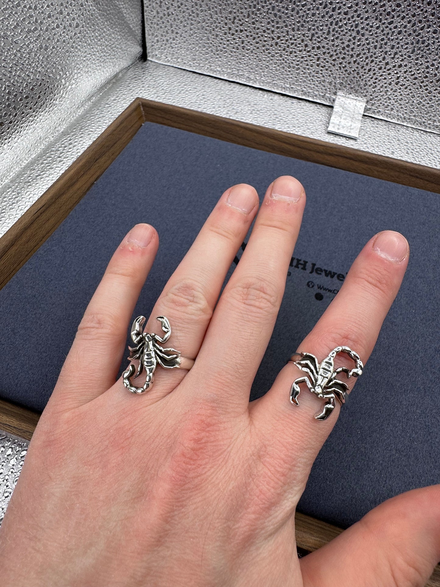 Sterling Silver Small Scorpion Ring